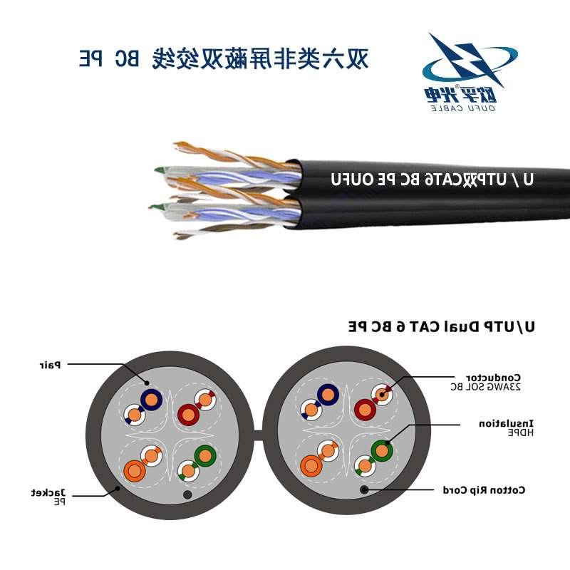 U/UTP 6类双4对非屏蔽电缆(23AWG)